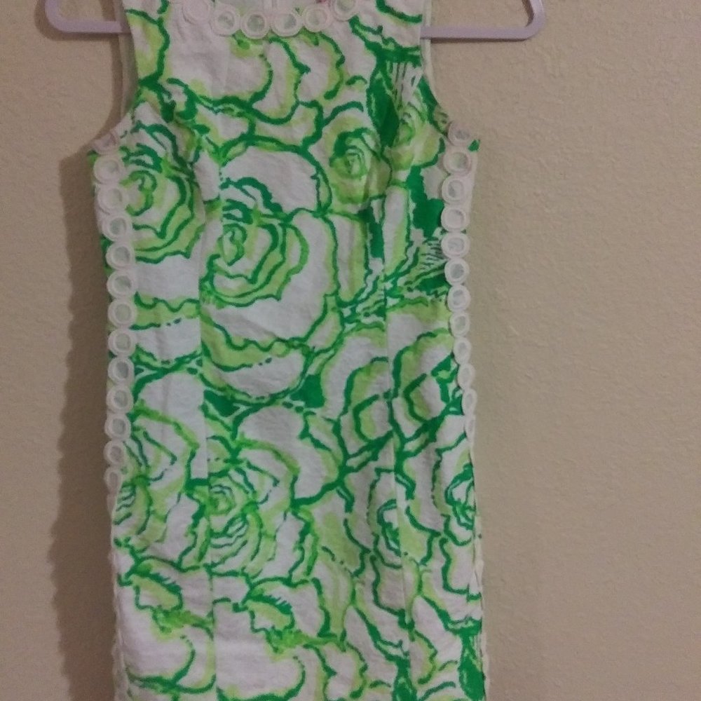Lili Pulitzer Green Mini Dress.Size 00